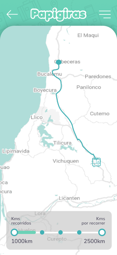Mapa de ubicación en vivo de Papigiras